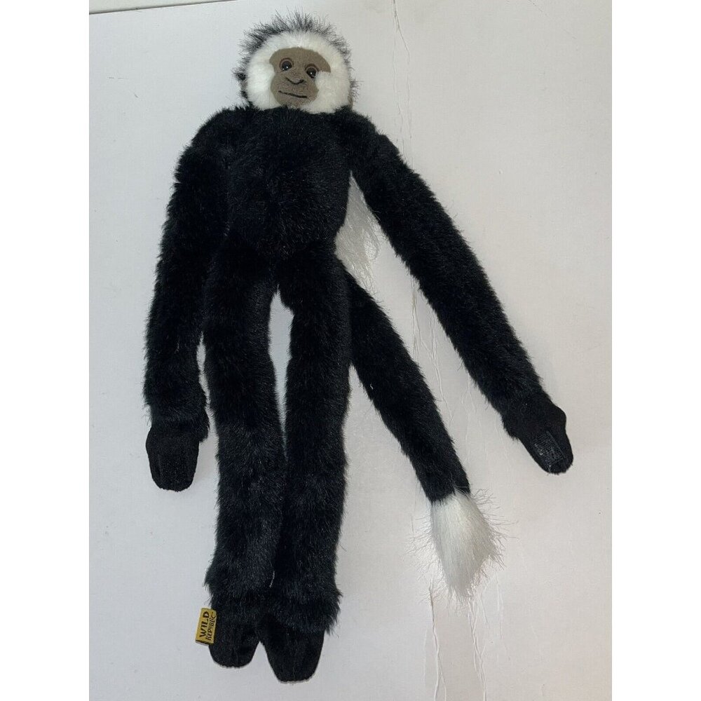 Vtg 1999 K&M International Wild Republic Plush Black Hanging Monkey 18" Jacket